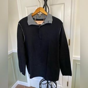 Carbon2Cobalt Shawlneck Black Sweater